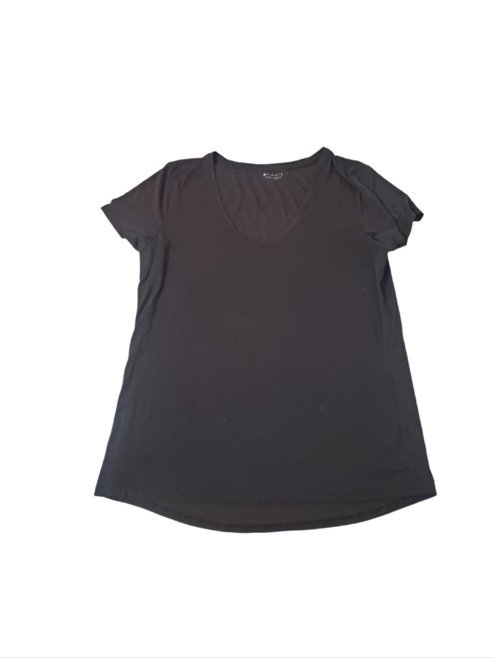 Athleta‎ Women's Black Relaxed V-neck T-shirt Large